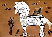 Архитектурная мастерская отправляется в Древнюю Грецию и создает музей внутри Троянского коня с книжкой «Деревья»