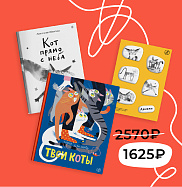 Кот прямо с неба. Твои коты. Комплект книг про котов со стикерпаком