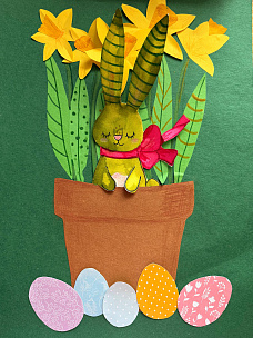 Создаём пасхальную поделку - кролика из «Молочайного луга».